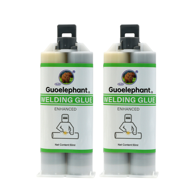 FM Guoelephant Metal Epoxy Glue, 2 Part Heavy Duty Cold Welding Lem untuk Baja Pengelasan 50ml