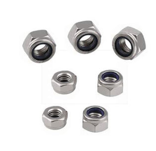 DIN 985 Metrik 18-8 Stainless Steel Nylon-Insert Locknuts