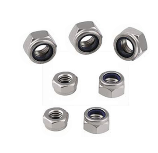 M3/M4/M5/M6/M8 DIN6926 baja karbon Hexagonal Flange Nut Hex Nylon Anti Slip Locknut dalam stok