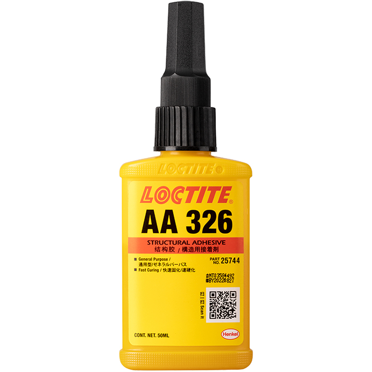 FM25 Loctiter Henkle AA326 50Ml Lem Struktural Perekat Akrilik Viskositas Sedang untuk Penyembuhan Cepat dan Kekuatan Geser Tinggi