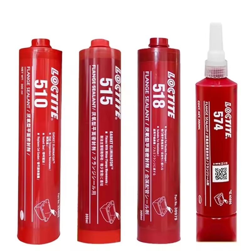 FM28 Loctiter 510/515/518/573/574/518 Sealant Datar Anaerob 50/300Ml Gasket Celah Flensa Logam Tahan Suhu Tinggi 