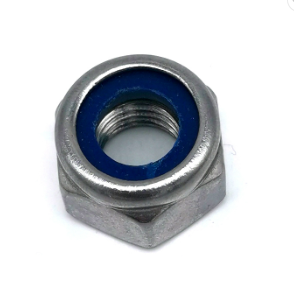 M3/M4/M5/M6/M8 DIN6926 baja karbon Hexagonal Flange Nut Hex Nylon Anti Slip Locknut dalam stok