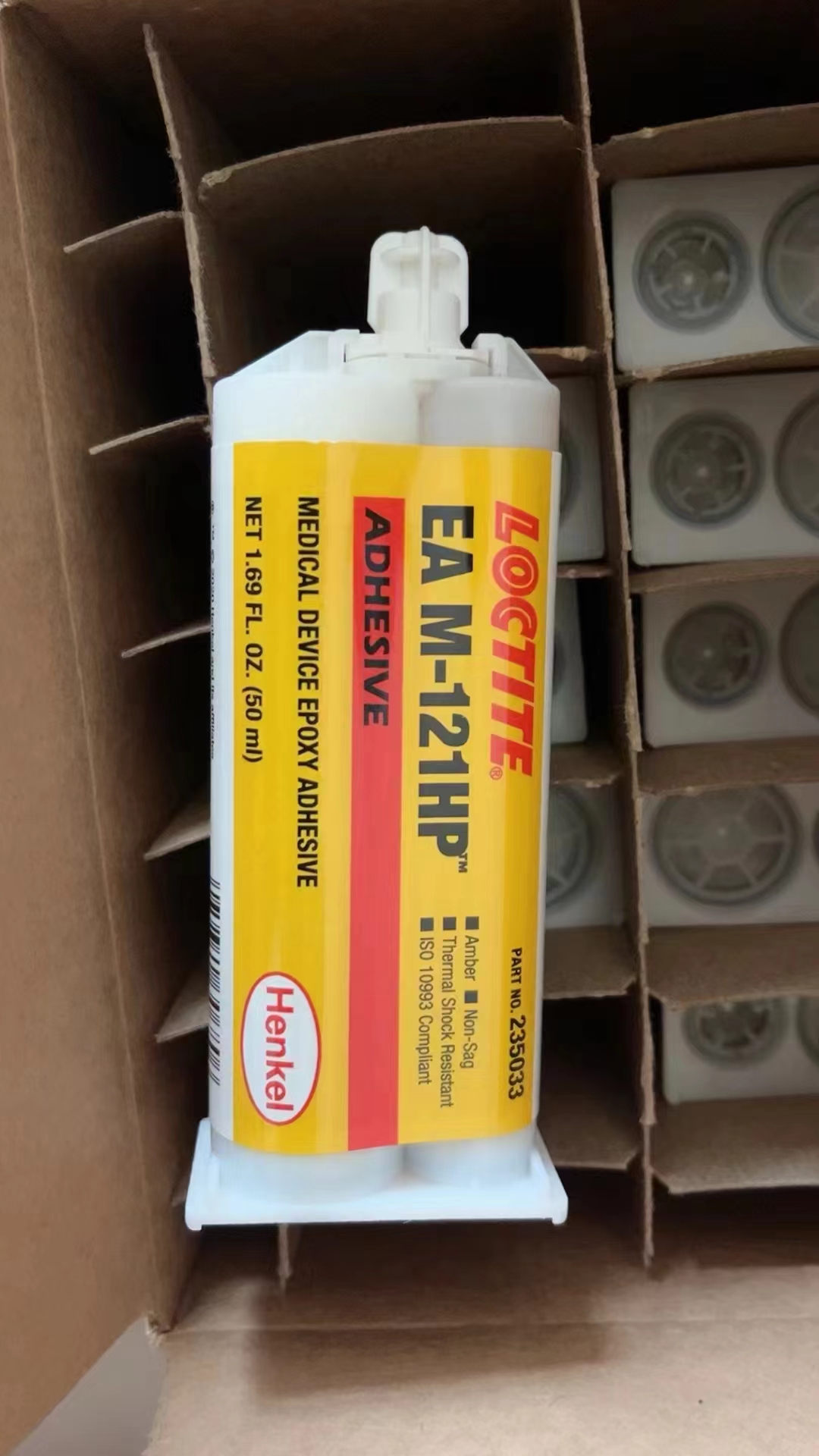 FM37 LOCTITE EA9466 EA9483 50ML 2 bagian, Kekuningan, Perekat Epoksi Ikatan Struktural