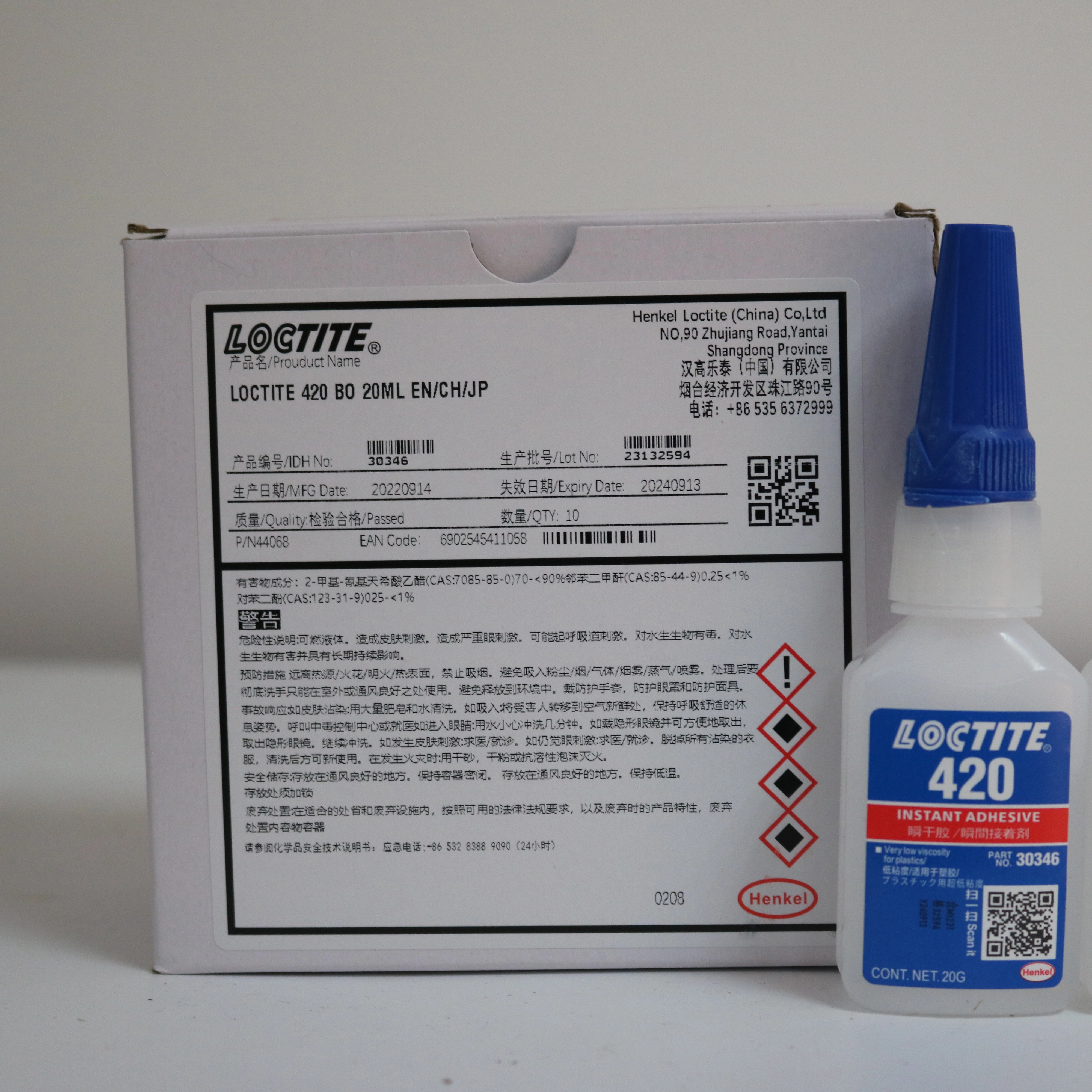 SL22 Loctit 460 20G Perekat & Sealant Instan Lem Ikatan Sianoakrilat untuk Plastik Logam