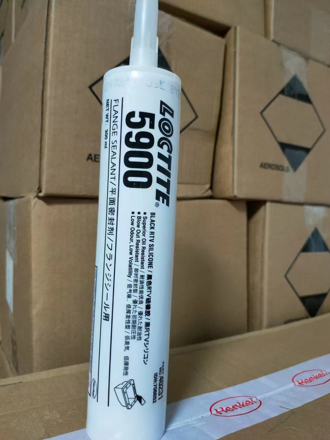 FM30 Loctite SI596 Black Silicones Silicone Adhesive Sealant untuk Bahan Flange